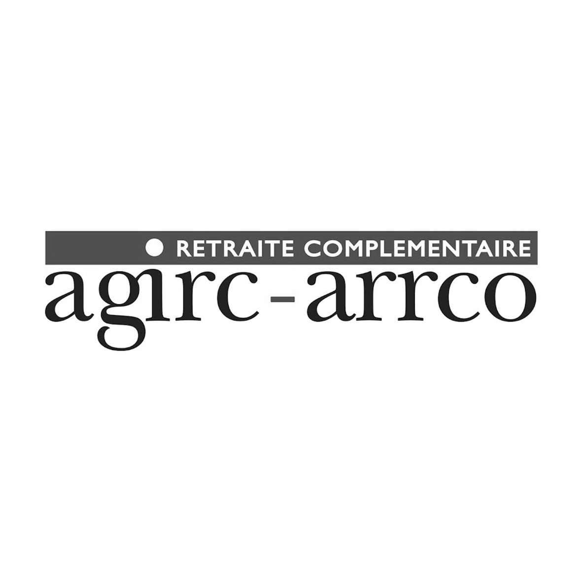 Logo typographique de notre client Agirc-Arrco